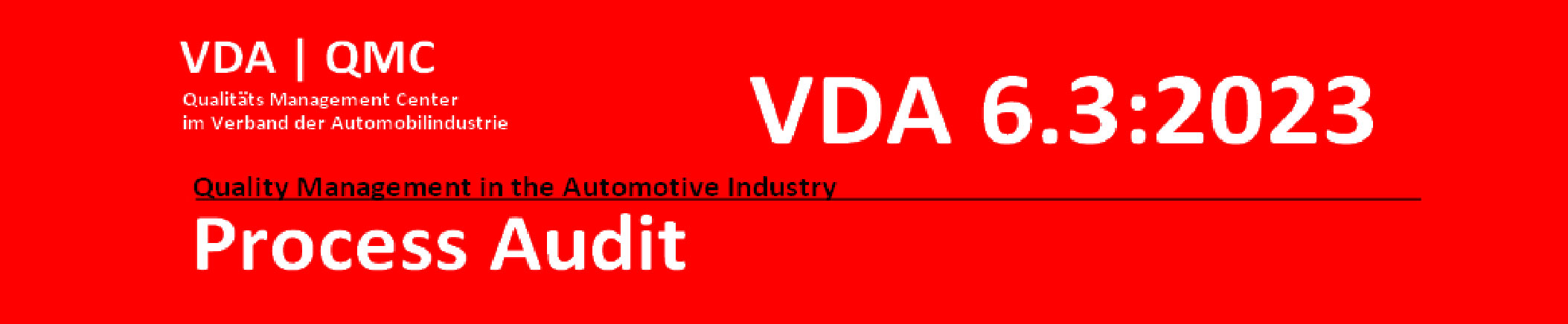 VDA 6.3：2023 紅皮書 2023/1 月發布最新第四版